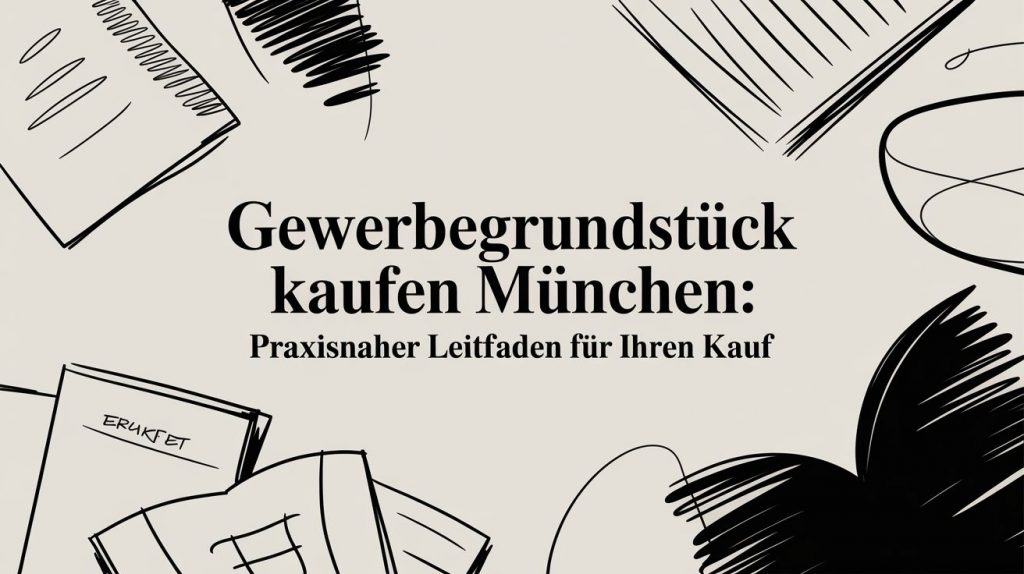 Gewerbegrundstück kaufen münchen: Praxisnaher Leitfaden für Ihren Kauf