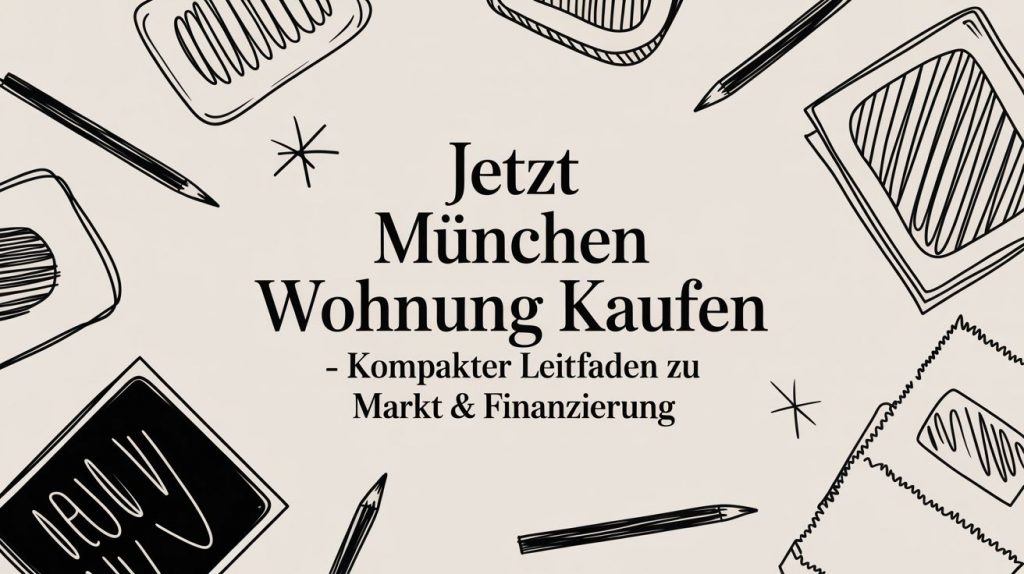 Jetzt münchen wohnung kaufen – Kompakter Leitfaden zu Markt & Finanzierung