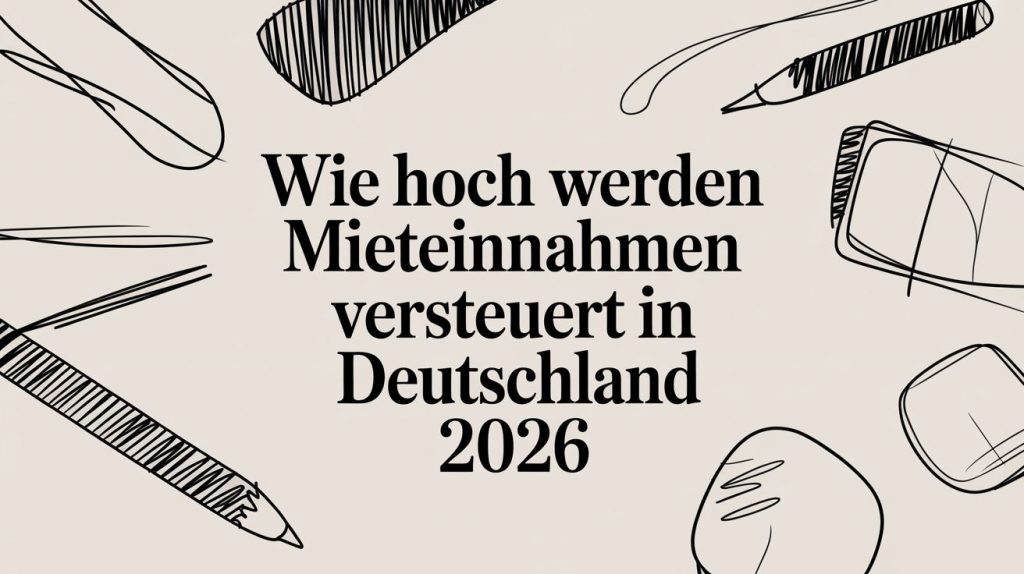 Wie hoch werden Mieteinnahmen versteuert in Deutschland 2026