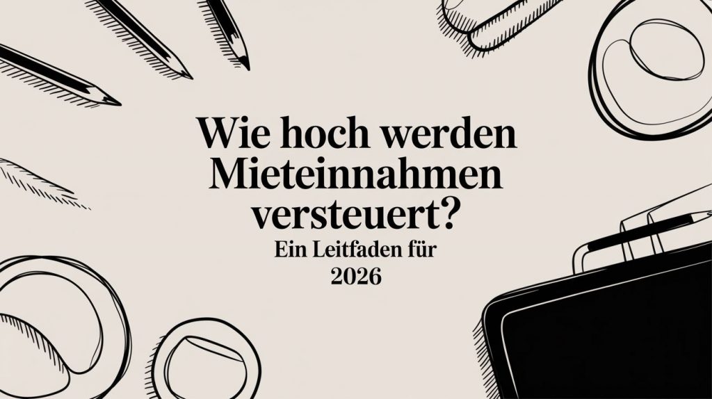 Wie hoch werden Mieteinnahmen versteuert? Ein Leitfaden für 2026